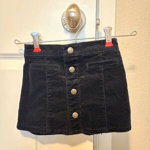 Old Navy Black Mini Skirt with Buttons
